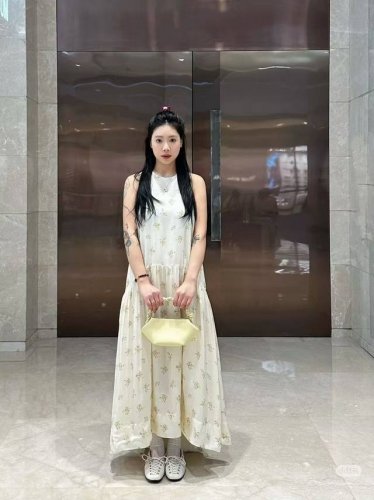 上新25春夏斯堪的纳维亚风Gan 印花连衣裙 码数Sml