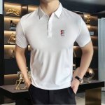 bu 巴宝莉 春夏装欧洲专柜爆款 顶级柜台品质定制 原单时尚高端男士休闲短袖T恤。 24Ss时尚高端人士必备单品，原单狠货高版本，奢华原版Logo重工艺绣花，精