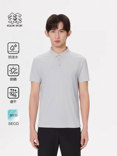 kolon Sport可隆男士Seco Air Polo衫抗菌防晒Upf80+吸湿速干T恤 **防晒性能**：该系列Polo衫主打户外防晒功能，防晒指数达到Up