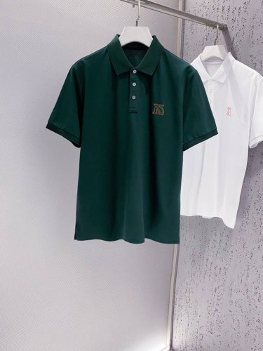 H~Logo字母刺绣短袖polo衫 夏季新款 选用优质珠地网眼棉 网眼颗粒密实、细腻饱满、润和有光泽感.. 门襟三粒扣、经典橙色H-Logo字母标识融合刺绣图案
