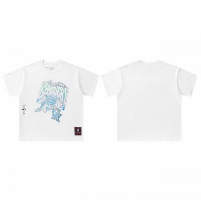t8802 顶级品质 Travis Scott X Mitchell X Ness Kentucky Wildcats Hand-Drawm联名款短袖 做工精美