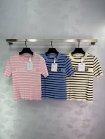 Dio* 限定新品！定制海军风条纹圆领针织小上衣，认准我家品质细条纹撞色超级显白的色调！定制进口纱线质感柔软细腻透气舒适！经典修身版型上身巨显瘦！气质优雅百搭单