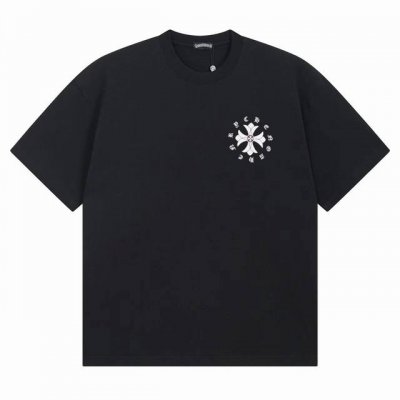 款号Ys24 潮牌 克罗心 新品绿色十字架男女款休闲宽松纯棉圆领短袖T恤 采用250克双纱纯棉面料 .高克重。1：1版型。官网同步黑白两色S-Xl