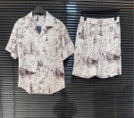 Cheny 爆款套装30V驴牌 25春夏新款 公园建筑水墨定位印花 定制丝绸面料 高品质套装 码数 M-3Xl 套装不拆