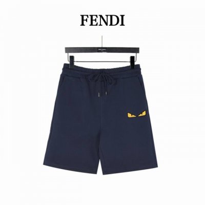 fendi 芬迪 刺绣眼睛小怪兽休闲短裤 贸易公司代订单稀货；渠道代购难求独版！小怪兽实在是太抢眼了，做工细节极为复杂的工艺，面料采用400克，顶级面料。手感超