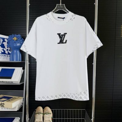 187 当天到货 现货现配 Louis Vuitton 路易威登 25Ss刺绣贴皮Logo短袖T恤 独家首发高定 面料采用260克重双纱精梳棉，定制32支双股螺