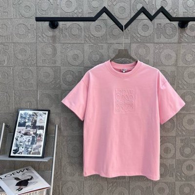 120 Loewe 罗意威 纯色刺绣大Logo精致升级，灵感源自八十年代复古 原版面料 官方同款 定制260克同缸染面料 手感非常舒服 春夏最新砖柜同步 时尚又