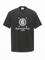 Mm6 马吉拉25Ss字母数字6印花T恤短袖 Logo标识精致升级，灵感源自八十年代复古原版面料官方同款短袖T恤 定制280克同缸染面料手感非常舒服春夏砖柜同步
