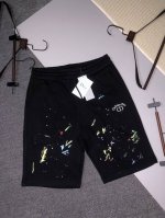 Dior 迪奥 2025新款 男女日常通勤 穿搭必备 条纹拼接 精工刺绣字母Logo 休闲短裤 定制380克毛圈面料 进口田岛机刺绣手绘涂鸦印花工艺 腰标吊牌洗