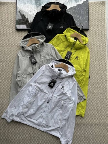 kailas 凯乐石25Ss夏季新款刺绣男士连帽户外运动皮肤衣 防晒衣！夏季防晒必备单品！！ 贸易公司渠道，纯原单，品牌客供面料！！采用防紫外线的锦纶面料，它轻