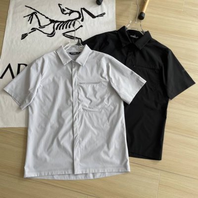 主图 正品打版Arc'teryx 始祖鸟 夏季Skyline Ss Shirt 透气立领衬衫两色短袖衬衣 25版面料再升级 压胶工艺进一步改善 Skyline