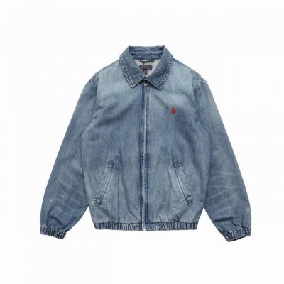 顶级复刻版本] 品名: Ralph Lauren 拉夫劳伦 25春秋季新款Bayport水洗牛仔夹克外套男女同款 款号：W247066 颜色：蓝色 尺码：S-X