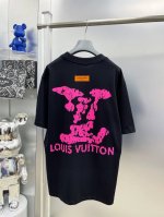 lv 路易 2025夏季新款印花烫钻大幅字母Logo最新品短袖 Dd 专柜同步有售，原单狠货，时尚进口原版科技面料，上身舒适透气，原版定制五金辅料，上身帅气有型