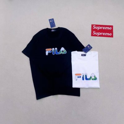 2025最新款Fila 斐乐户外透气短袖圆领体恤 颜色:黑色 白色 尺码:M～2Xl 日本限定款，帅气值爆表，手感质感一级棒！胸口环保印花 ！100%区别市面的
