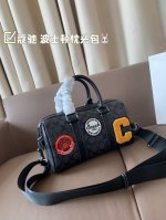 配盒尺寸28*15 蔻驰 波士顿枕头包 Coach 小小的枕头包，更加精致可爱 可爱的同时满足日常手机小物品 非常实用，不易过时 迷你的枕头看似包型小，实则容量