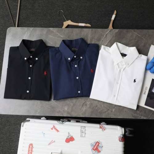 顶级复刻 高端定制 Ralph Lauren 拉夫劳伦 经典款小标小马刺绣短袖衬衫 款号: 2008 颜色: 黑色 白色 藏青色 顶级复刻版本 区别市场通货 购