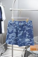 顶级复刻 Louis Vuitton 路易威登夏季新款满印字母刺绣提花套装 牛仔短裤 龚俊同款 官网同步 原版复刻 随意对比 细节拉满 顶级复刻！ 全幅 Lv