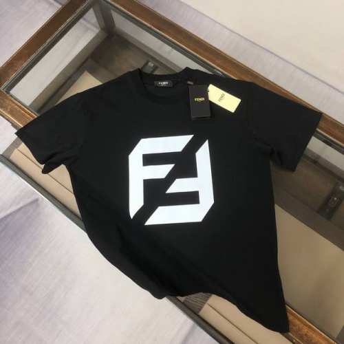 款号：G2099 Fendi 芬迪 2025夏季新款圆领短袖T恤！ - 260G双纱纯棉顶级面料 手感柔软 百分百纯棉独家出货 定染硫化黑无尘处理面料 -面料：