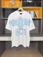 Boy Eastern2025新款印花圆领宽松T恤，采用240克双纱布料，男女同款 颜色：黑，白 尺码：M-Xxl 款号：712