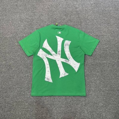 Xx332 Mlb纽约洋基队腰果字母Ny印花 280克克重纯棉定制面料 情侣款：S Xxl 绿色 白色 藏青