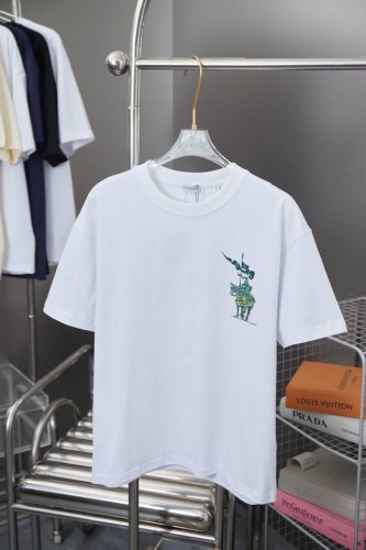 高版本 巴宝莉 Bbr 25Ss早春新款 微标马术骑士印花短袖 轻奢主义 男女日常通勤穿搭必备单品 正确版本 欢迎对比 详细特征 280克 % 纯棉双纱汗布面料