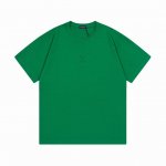 p100 Lv 驴家 2025新款 立体凹凸字母Logo 男女同款 短袖T恤 ·定制260克100％双纱纯棉面料 ·定染32支双股螺纹 ·领标吊牌主唛三标齐全