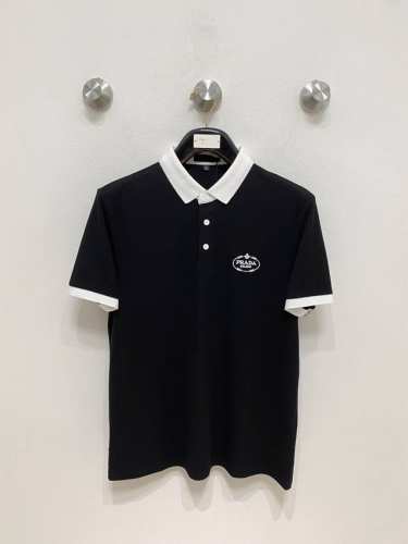 新品上市 普拉达 2025Ss夏季新款字母Logo男士翻领Polo衫！经典商务男款，高端男装的天花板级别的商务男款！简约时尚大气不失优雅，单穿内搭体面过人，品质