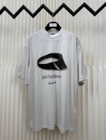 巴黎世家Balenciaga帽子Tee印花短袖 正品开版-实体柜台-顶奢品质 秒杀市面一切版 订染冰感面料起订量9卷布 颜色非正白色，版型不改一丝一毫 用量极高