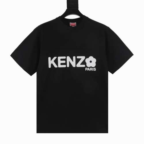 p130 kenzo/高田贤三 海棠花系列背后发泡印花圆领T恤 全新春夏胶囊限量系列，取自自然，倾心于花，设计师Nigo从2月绽放的Boke (日本海棠花) 中