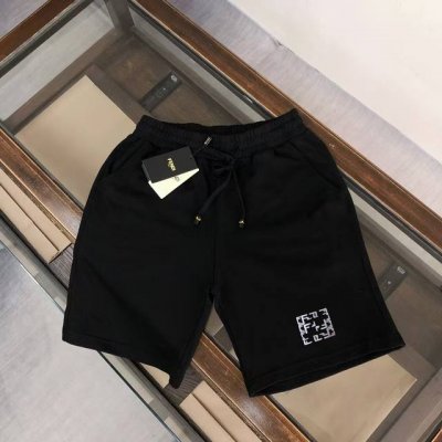 fen*Di 芬迪 新款休闲 刺绣短裤 品牌Logo绣花图案 标志性刺绣工艺 定制卫衣毛圈棉面料 柔软舒适亲肤感极佳 吸汗透气 五金带有标志性Logo 简约休闲
