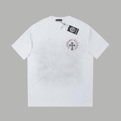 ch*Ome Hearte 25Ss早春新款 克罗心Logo烫钻短袖 轻奢主义 男女日常通勤穿搭必备单品 正确版本 欢迎对比 详细特征 320克100% 纯棉双