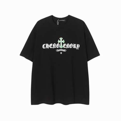 高版本Chrome Hearts克罗心 梵文十字大翅膀发泡印花短袖，面料使用 G高克重全棉双纱面料，纹路清晰可见，质感柔软细腻光滑，垂感十足！有一定厚度 非低廉