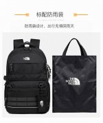 北面Tnf工装背包男女学生书包大容量双肩包时尚百搭单肩包手提包 颜色：黑色 米白色 卡其色 灰色 尺寸：47×32×22 Cm