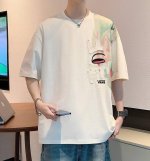 上新 #万斯Vans柜子同步时尚达人同款情侣短袖 男女同款 情侣款 客供柔棉面料 亲肤宜人 透气舒适 进口康丽数码直喷工艺 色泽清晰 质感无敌 大厂做工 链条机