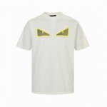 芬迪 Fendi 夏季新品 小怪兽眼睛印花圆领短袖T恤，采用260克高端纯棉面料，手感质感都极完美！修身裁剪设计干净利落！时尚又好看！走线做工非常精致！ Col