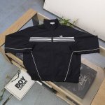 上新170 【款号：Dg4701】 2025新款Adidas阿迪达斯三道杠刺绣Logo休闲情侣立领夹克外套，采用爽滑亲肤梭织面料，面料厚实立体感更强，体感更舒服