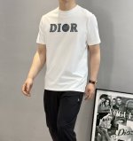 Dio*R迪奥25S夏季新款丝光棉T恤.可搭配套装！石头岛联名款.胸前经典字母3D绣花烫画设计.减龄耐看！超舒适透气的丝光棉，190G面料.吸汗性和透气性都很好