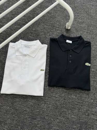 lacoste 鳄鱼 经典基础男子休闲运动绣花小标Polo衫短袖 甄选高品质定制240G水洗拉架珠地棉面料，布表面呈疏孔状，有如蜂巢，优质棉质 比普通针织布更透
