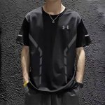 Under Armour 安德玛2025夏季新款男士冰丝弹力速干短户外运动短袖T恤！ 夏季首选的一款速干短T，U家研发专利冰丝速干面料， 透气舒适排汗性能非常好