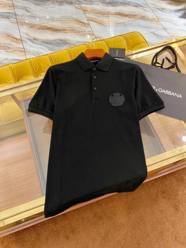 2025Ssdg新款polo 独家皇冠标识章仔 优质珠地面料 完美细节对版 修身版型 黑色 Size:44-52