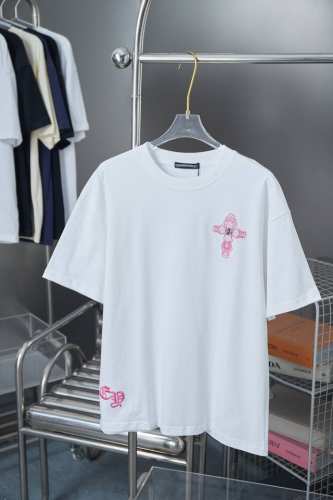 ch*Ome Hearte 25Ss早春新款 克罗心贴布五金短袖 轻奢主义 男女日常通勤穿搭必备单品 正确版本 欢迎对比 详细特征 320克100% 纯棉双纱汗