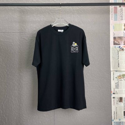 A48 loewe 罗意威 联名系列 熊猫 高版本300高克重 刺绣工艺 独家专供新款原单男士休闲短袖 高端定制 高版本 时尚百搭爆款 进口面料 手感超柔软细腻
