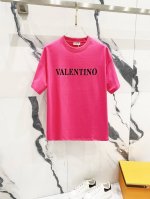 隔天到 Valentno 华伦天奴 胶印字母Logo印花 升级，灵感源自八十年代复古 原版面料 官方同款 短袖T恤 定制 同缸染面料 手感非常舒服 春夏最新砖柜