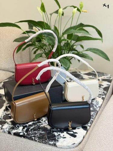 ysl 圣罗兰女士Voltaire迷你黑色皮革肩背包黑色腋 下包Ysl 24迷你Voltaire腋下包“ 极简主义最爱的款式、透露着高级的美感翻盖搭扣很新颖~空