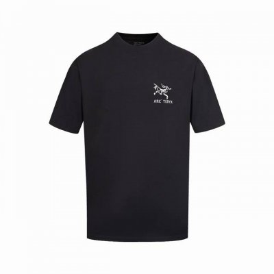 顶级版本 官网品质 -Arc’Teryx 始祖鸟 Logo印花圆领短袖T恤 -购入原版开模打造，定制侧标，下摆双窄针平车，细节决定成败 Os落肩版型 无性别区分