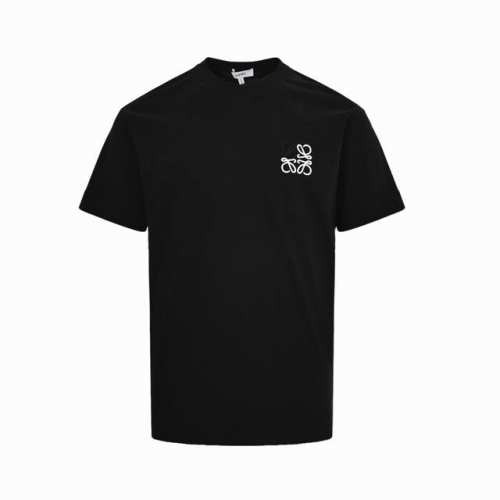 Loewe 罗意威 25Ss 撞色Logo刺绣短袖 简约清新风格，彰显出高品格的气质， 采用230G 32织双纱面料，面料厚实柔软亲肤， 松软细腻着身感更舒适透