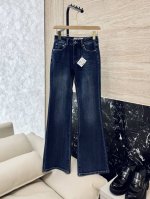 cx053#新款牛仔裤 Loewe 字母绣花 牛仔棉显瘦牛仔裤 26-30码