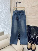 cx031#新款牛仔裤 Syl 字母 牛仔棉显瘦牛仔裤 26-30码