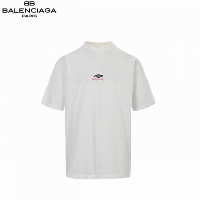 balenciga 巴黎世家 25Ss 硅胶小字母短袖T恤 对色定染面料 进口立体前后绣花工艺 潮流感十足 定染纯棉面料 Os版型 三标齐全 男女同款 颜色 黑