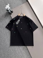Chrome Hearts* 2025春夏款上新 原高版本 克罗心 面料采用270克高密度纯棉 不变形 不缩水 工艺介绍：双线走位 前面电镀五金+高温澳钻 颜色